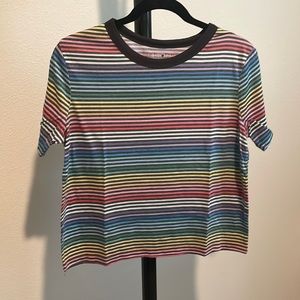 Fifth sun colorful striped shirt